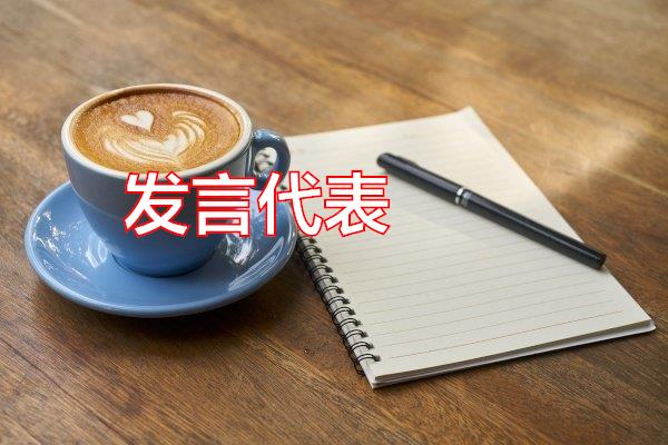 发言代表专题范文