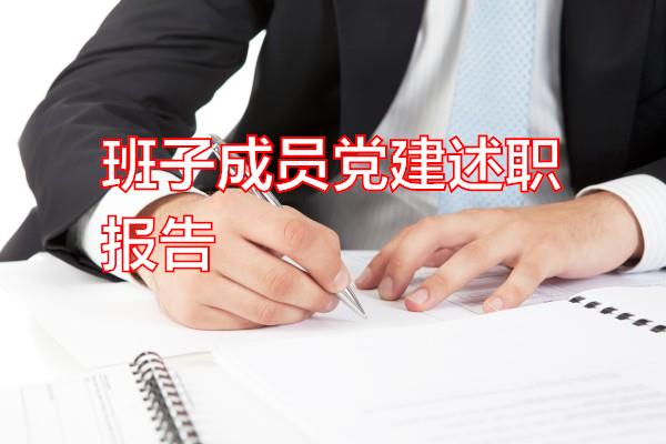 班子成员党建述职报告专题范文