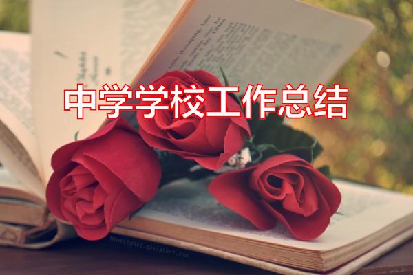 中学学校工作总结专题范文