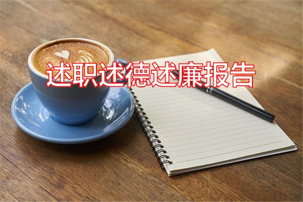 述职述德述廉报告专题范文
