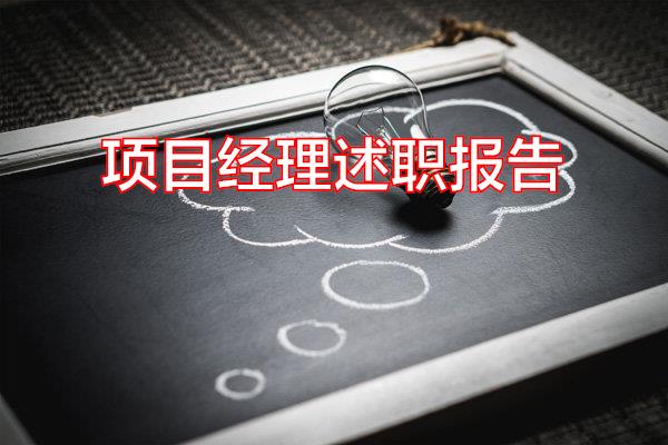 项目经理述职报告专题范文
