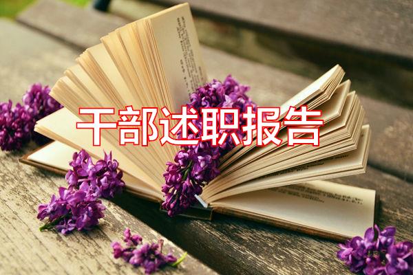 干部述职报告专题范文