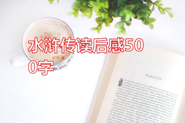 水浒传读后感500字专题范文