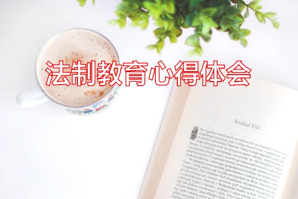 法制教育心得体会专题范文