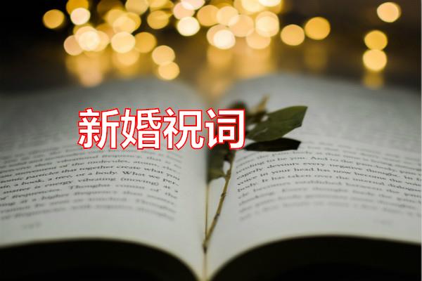 新婚祝词专题范文