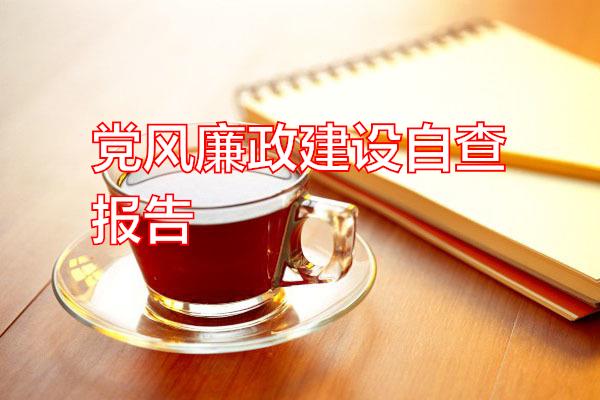党风廉政建设自查报告专题范文