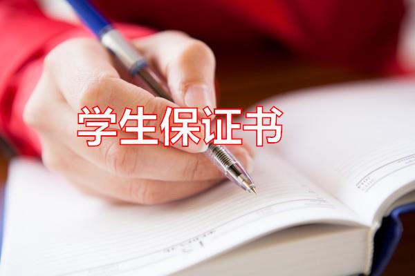 学生保证书专题范文