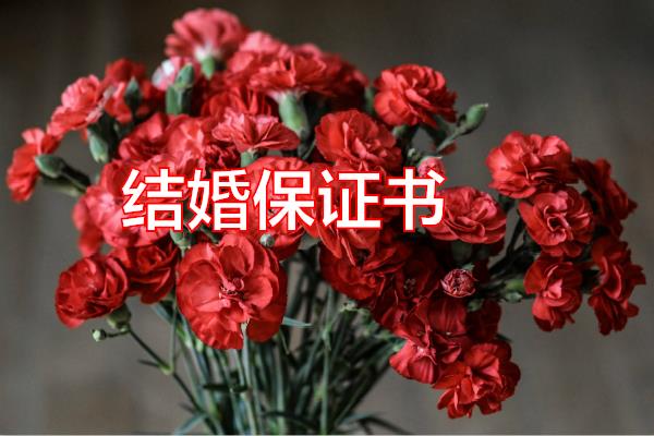 结婚保证书专题范文