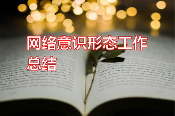 网络意识形态工作总结专题范文