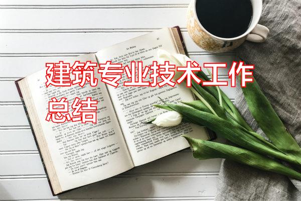建筑专业技术工作总结专题范文