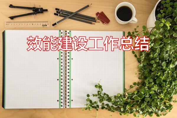 效能建设工作总结专题范文