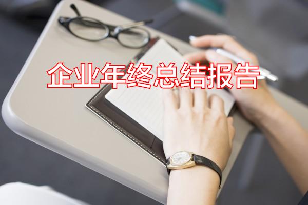 企业年终总结报告专题范文