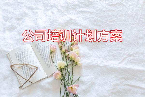 公司培训计划方案专题范文