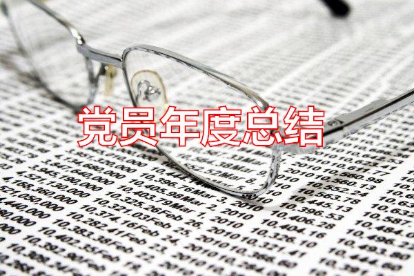 党员年度总结专题范文