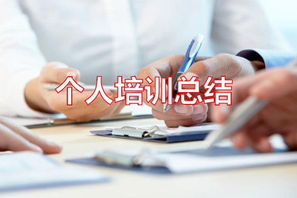 个人培训总结专题范文