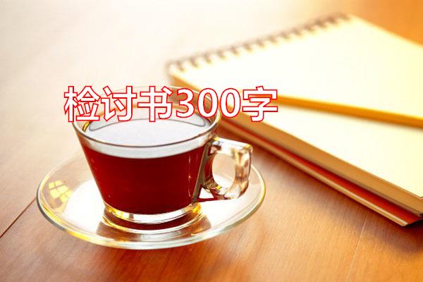 检讨书300字专题范文