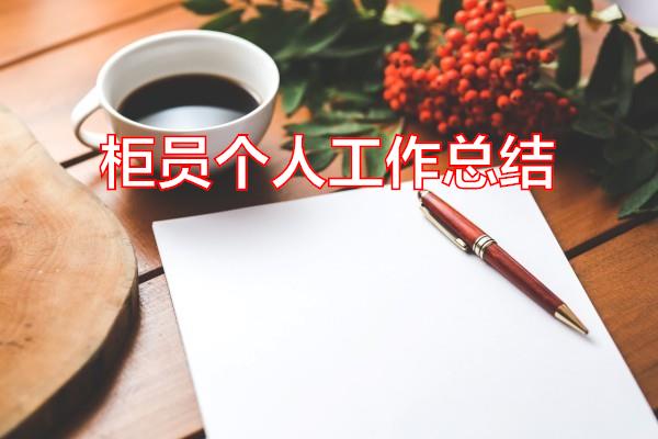 柜员个人工作总结专题范文