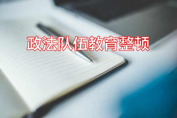 政法队伍教育整顿专题范文
