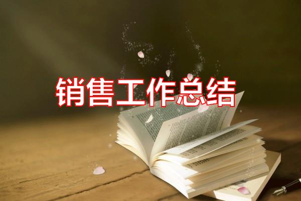 销售工作总结专题范文