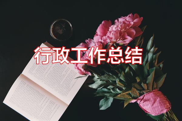 行政工作总结专题范文