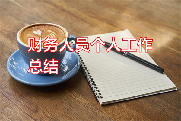财务人员个人工作总结专题范文