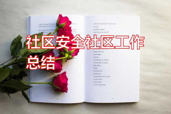 社区安全社区工作总结专题范文
